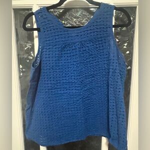 Old Navy Blue Boxy Tank Top  Size Medium